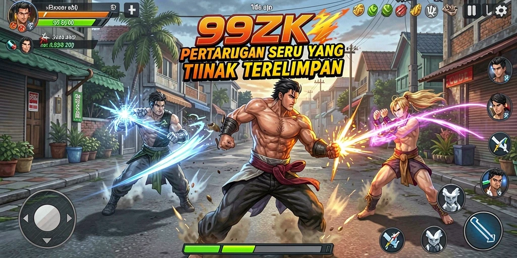 Tampilan seru dari pertarungan di dalam 99ZK.