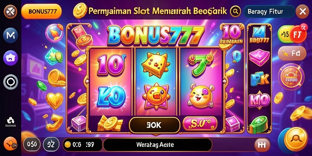 Gameplay menarik dari BONUS777 yang menampilkan putaran Slot yang seru.