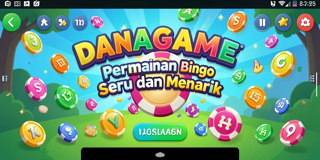 Tampilan gameplay seru dari DANAGAME dalam permainan Bingo.
