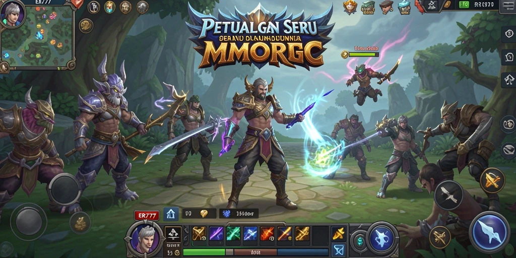 Tampilan gameplay ER777 yang mendebarkan dalam dunia MMORPG.