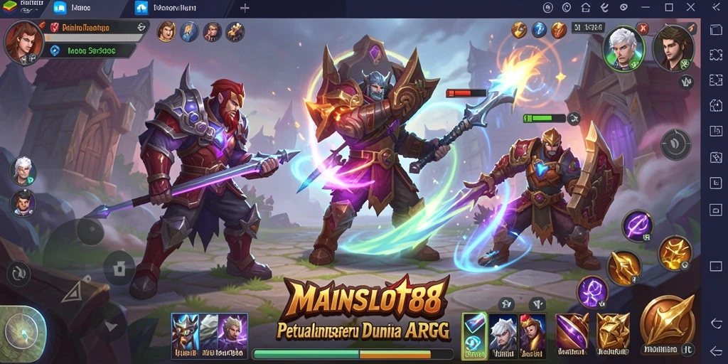 Tampilan gameplay menarik dari MAINSLOT88 dengan pertarungan ARPG yang seru.