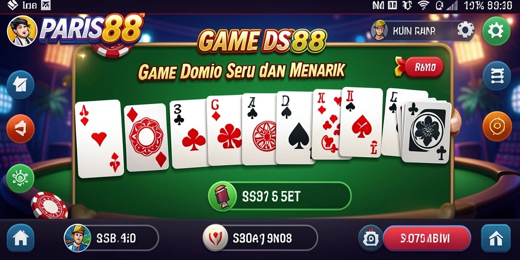 Gameplay seru dan interaktif di PARIS88, seru bermain Domino.