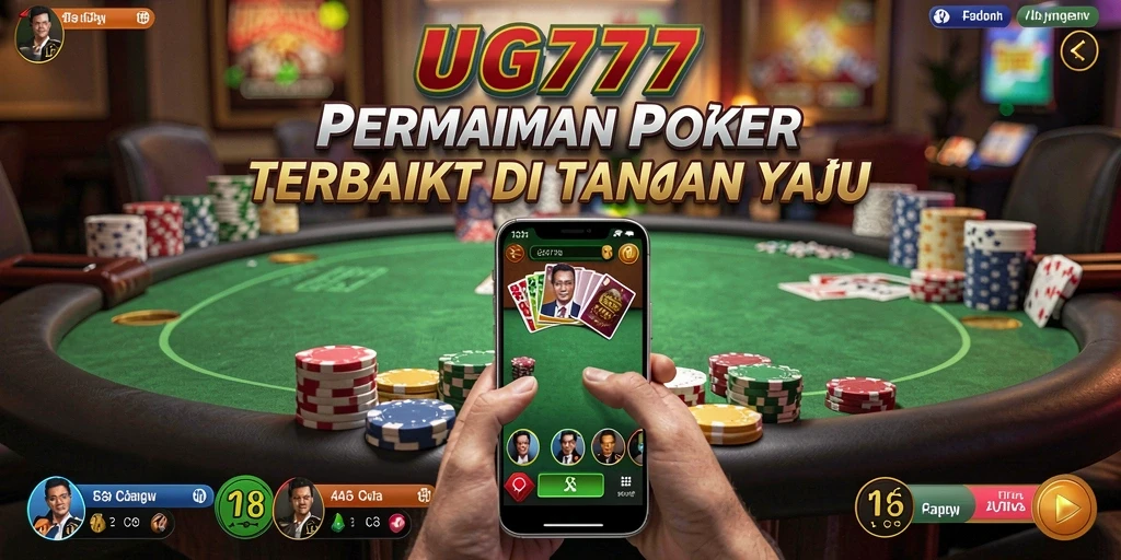 Tampilan gameplay Poker yang seru di UG777.