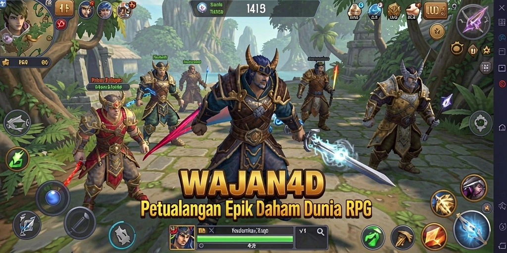 Tampilan gameplay seru di dunia fantastis WAJAN4D.